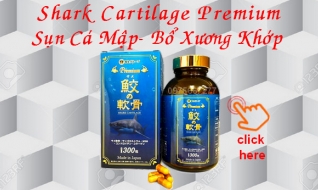 SỤN CÁ MẬP NHẬT BẢN - SHARK CARTILAGE PREMIUM - BỔ SUNG DINH DƯỠNG CHO XƯƠNG, KHỚP